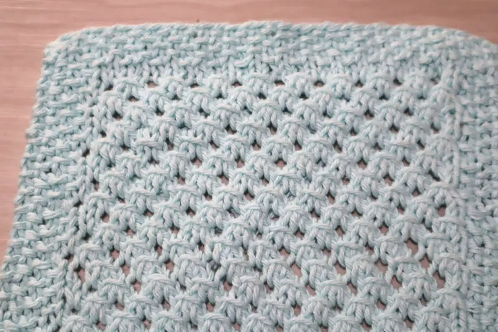 star stitch knit dishcloth