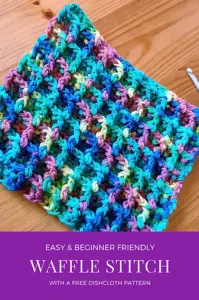 How to Crochet: Waffle Stitch (Easy)