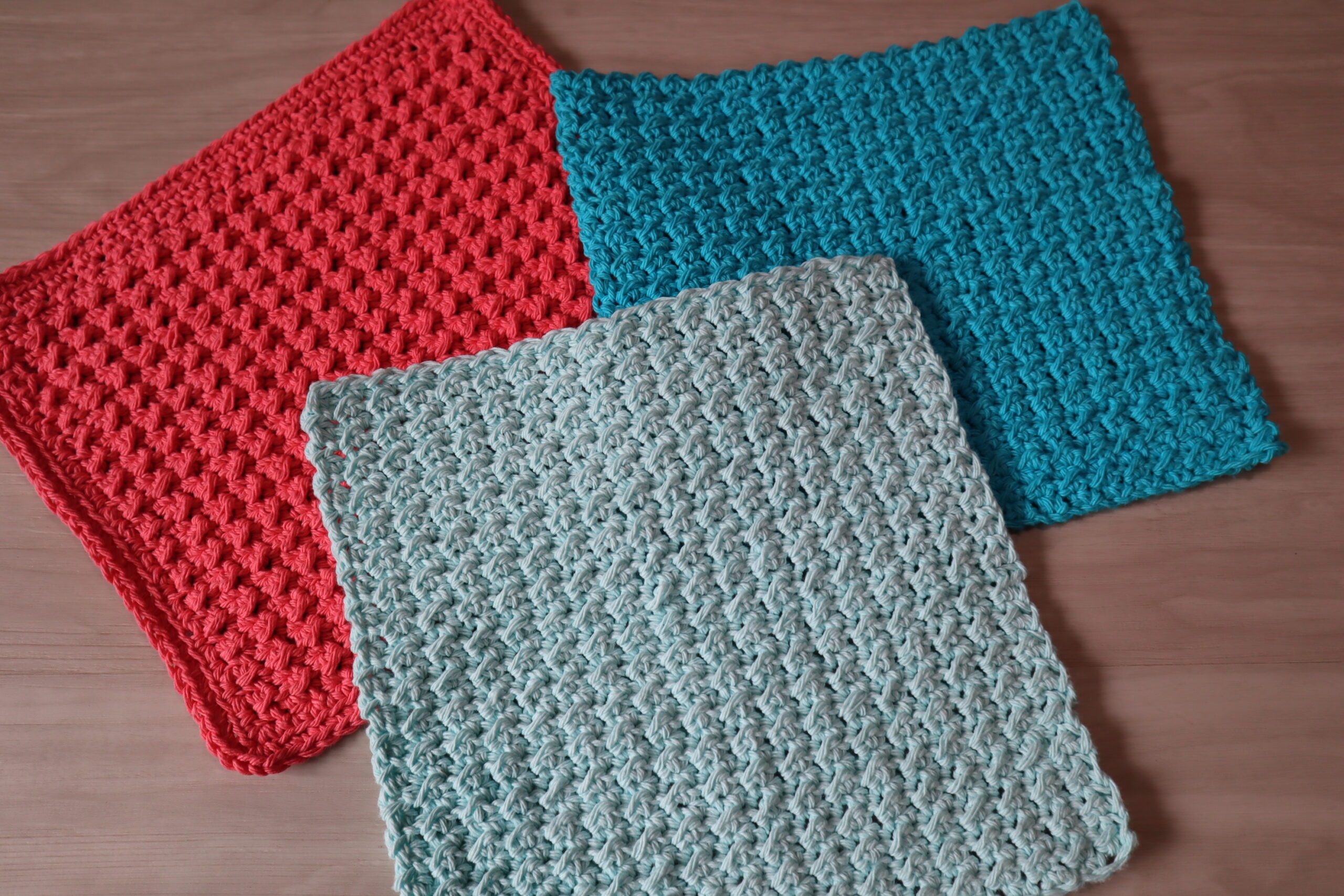 Waffle Stitch Crochet Dishcloth Pattern - Easy Crochet Patterns