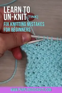 I made a BIG mistake! Learn to undo knitting mistakes