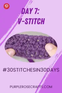 Day 7: How to Crochet V-Stitch